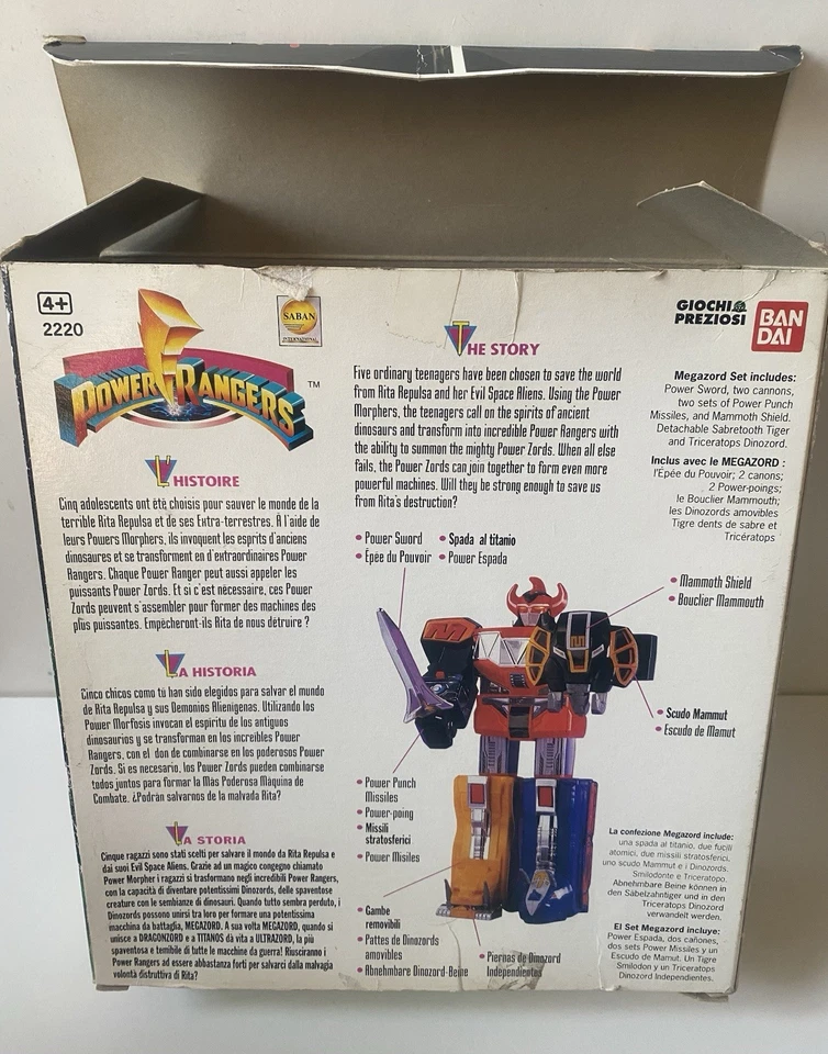 Robot Megazord Power Rangers Bandai 1993 trasformer trasformers - Immagine 2 di 4