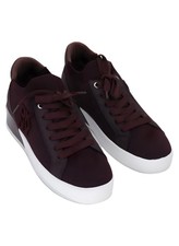 DKNY Womens Mallory Lace-Up Sneakers Wine Size US 9M EU 40