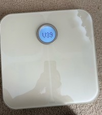 Fitbit Aria Wi-Fi Smart Bagno Bilancia Fitness FB201W Bianco - Funzionante Testata