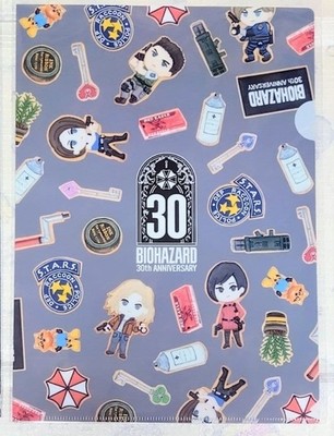 Clear File BLUE Capcom Store Resident Evil 30th Leon Ada
