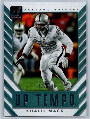 Khalil Mack 2017 Donruss #18 Up Tempo /100
