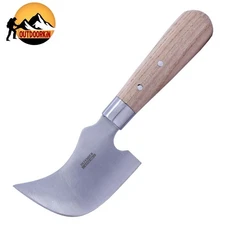 8.5" HANDMADE Tactical Fixed Blade Hunting CLEAVER Knife WOOD Handle w/ Sheath