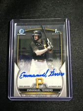 2023 Bowman Chrome Enmanuel Terrero Auto 1st #CPA-ETO Pirates