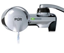 PUR PLUS Faucet Mount Water Filtration System - Chrome (Model PFM400H)
