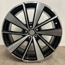 POLESTAR 2 19" FRONT ALLOY WHEEL RIM 8J DIAMOND CUT BLACK 31680895 GENUINE X1