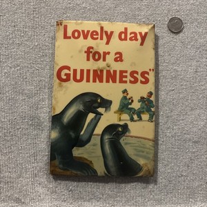 Guinness RARE 1948 “Sealion & Zoo Keeper”Counter Top Display AD Original