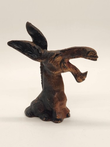 Vintage Cast Iron Donkey Bottle Opener Laughing Donkey w/Patina - Picture 1 of 13