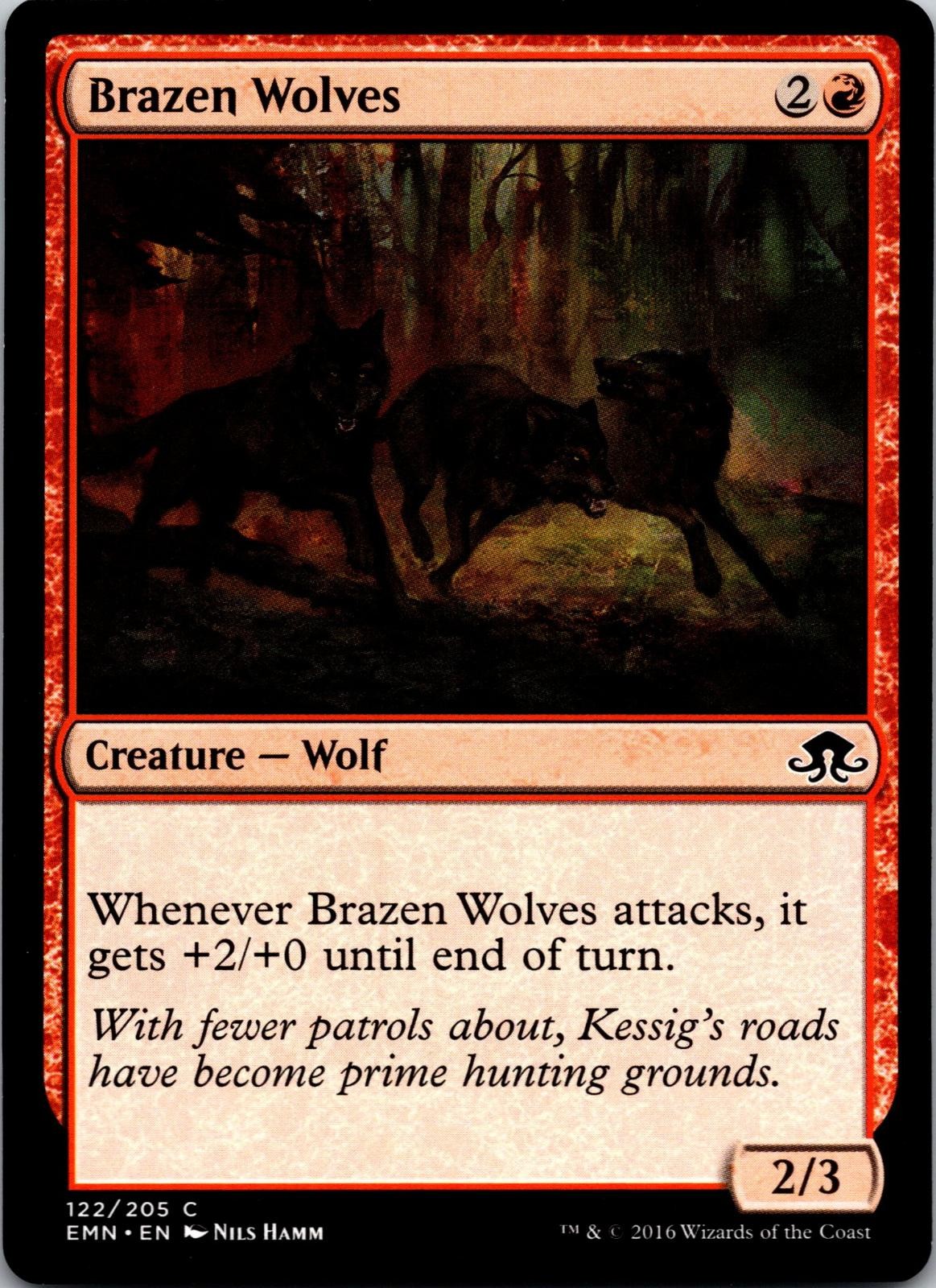 Brazen Wolves 122 Common Eldritch Moon MTG Near Mint