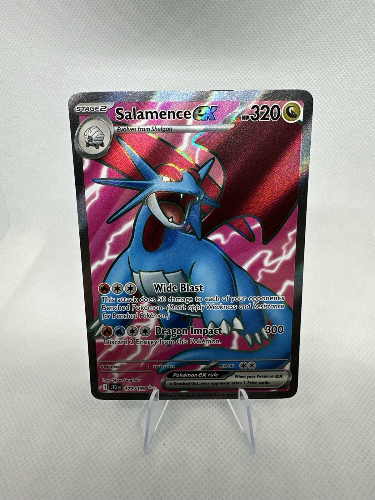 Salamence ex Ultra Rare Pokemon TCG Journey Together 177/159