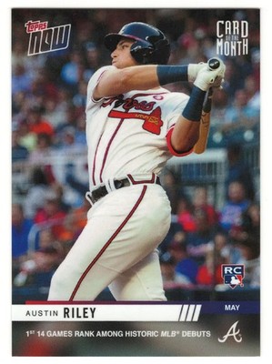 2019 Topps Now Card of the Month #MAY Austin Riley RC Atlanta Braves