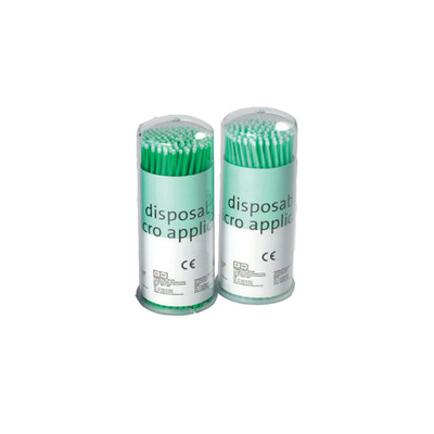 Premium Plus ONE18-902T Micro Applicator Brushes Fine Tip Green Tube Pack 400/Pk