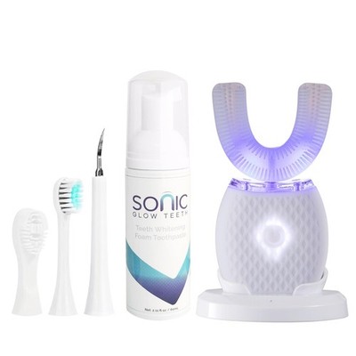 Ultrasonic Toothbrush for Adults Automatic Electric Toothbrush with Soft Bris...
