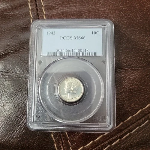 1942 PCGS MS66 MERCURY DIME 'Frosty'