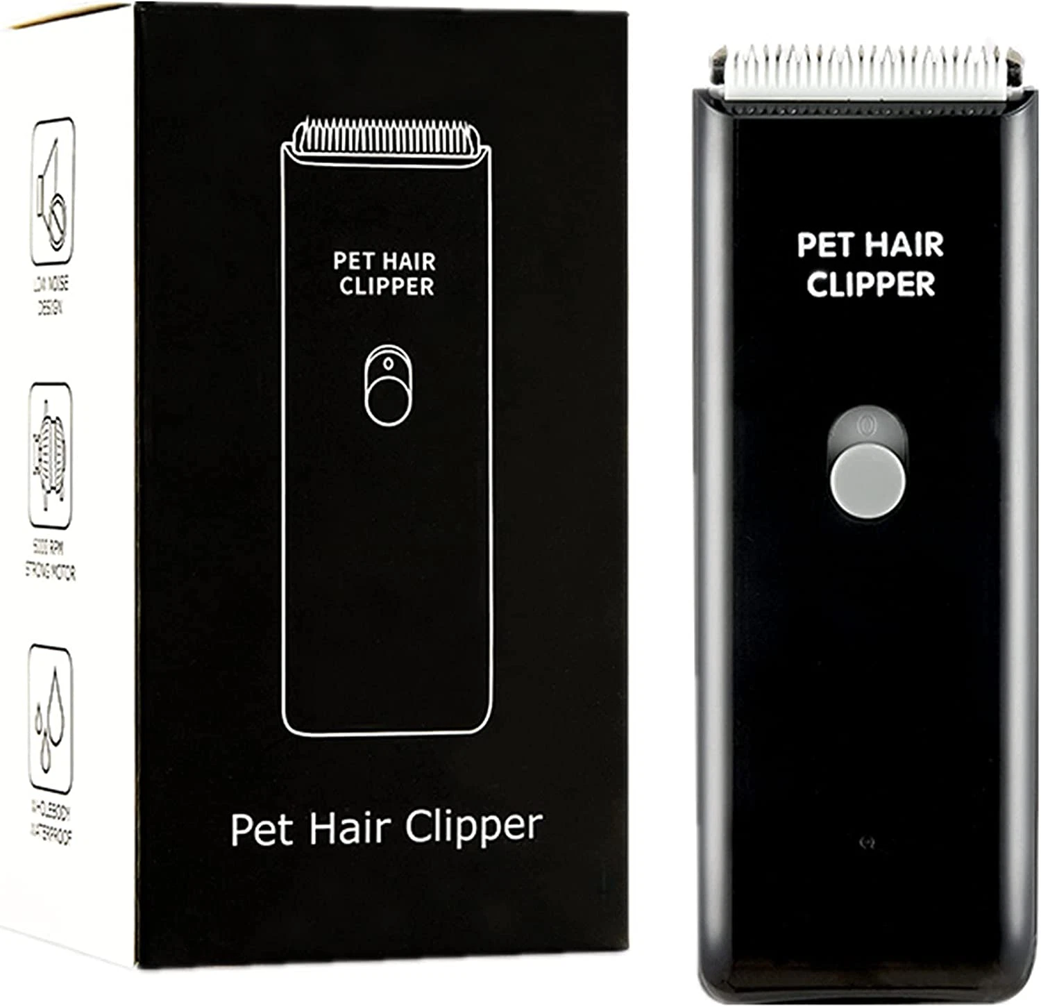Dog Cat Home Hair Waterproof Clipper,Portable Electric USB Rechargeable PetGroom