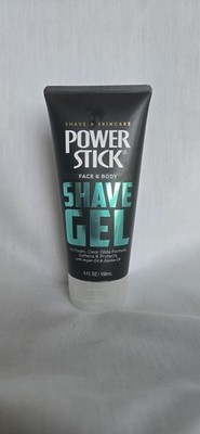 POWERSTICK SHAVE GEL FACE AND BODY Argan Oil, Jojoba Oil, Aloe and Glycerin