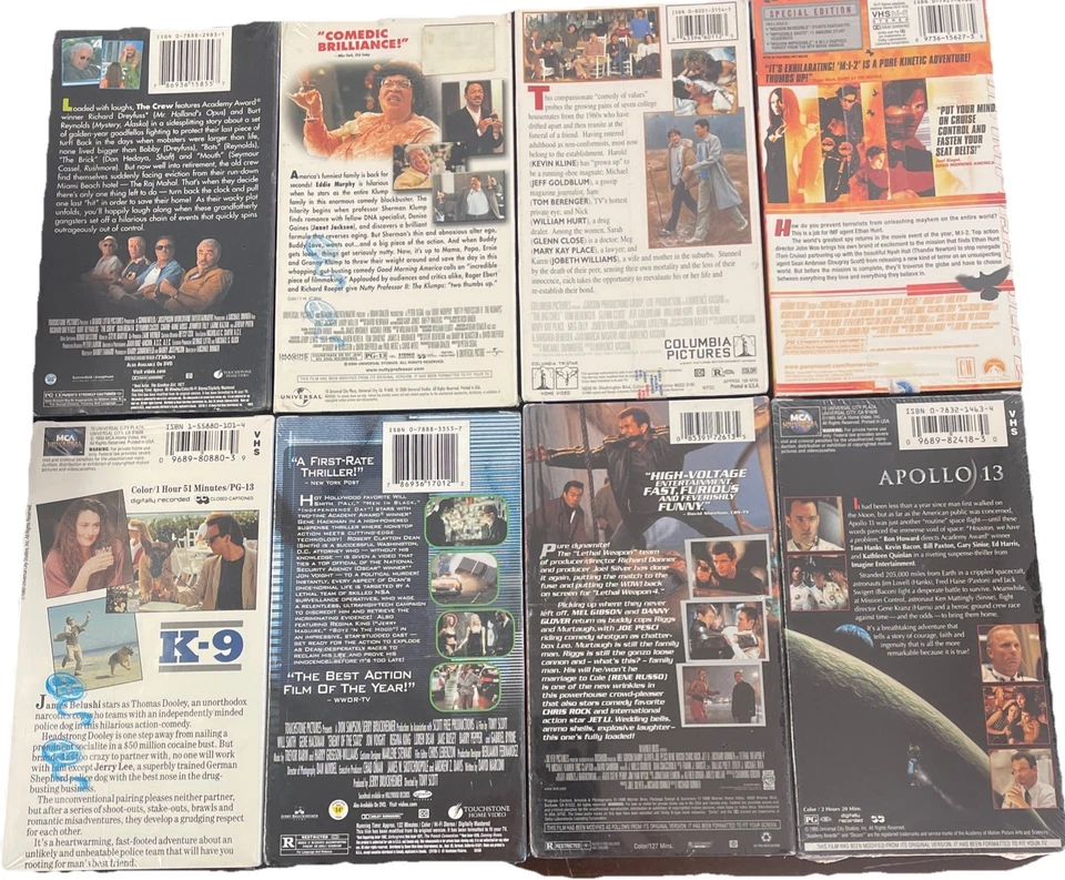 LOT OF 15 VHS TAPES MOVIES All SEALED NEW, K-9, M:1-2, Con Air, Lethal Weapon - Image 4 of 4