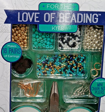 For The Love Of Beading Earring Kit 16 Pair Ear Me Out Bead Jewelry Making NEW