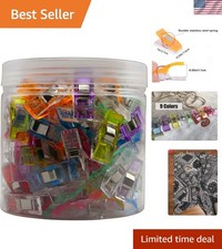 Colorful Sewing Clips Set - 100 Pcs Non-Slip Clips for Fabric  DIY Creations