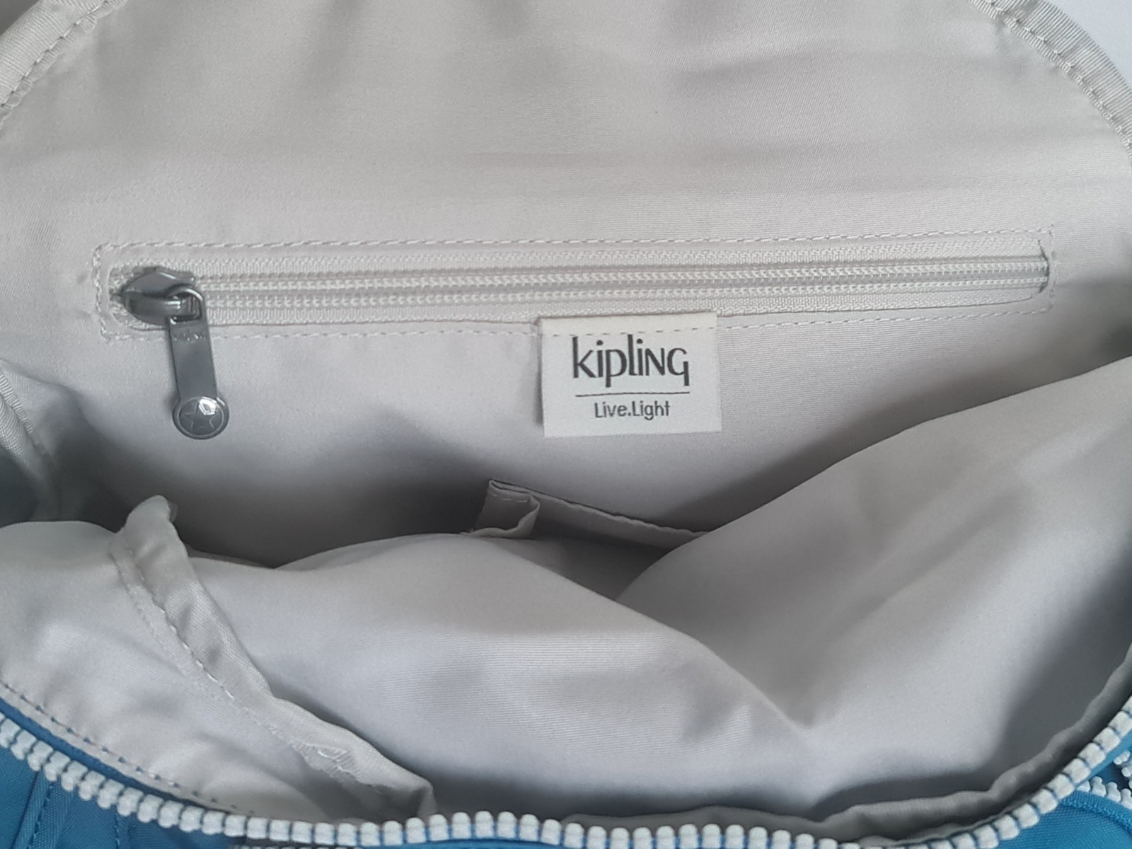 Kipling Blue Backpack with MICHELA Monkey Used Ex… - image 15