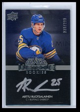 2021-22 UD Black Lustrous Rookie Signatures Arttu Ruotsalainen Rookie Auto