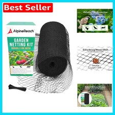 Multi-Purpose 2m x 20m Black Garden Netting – Heavy Duty Animal & Deer Fencing