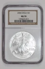 2004 SILVER AMERICAN EAGLE NGC MS70 SPOT FREE