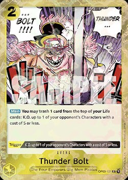 One Piece Thunder Bolt (OP03-121) (V.1) PRB01 Common Englisch NM