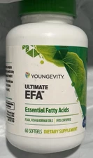 Youngevity Ultimate EFA / Essential Fatty Acid Fish Oils - 60 softgels / 10-26