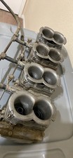 Vintage 1984 Oem Maserati 4 Double Barrel Weber 42 Dcnf Carburetors Air Horns