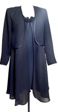 BLACK DRESS  Open-Front Cropped Cardigan/BOLERO/Shrug Size EUR 38/USA 8-10