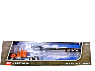 DCP / FIRST GEAR 1/64 SCALE MACK SUPER LINER FLAT TOP ORANGE