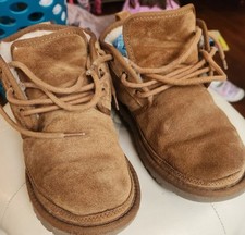 UGG Neumel 3236 Chukka Ankle Boots Chestnut Suede Men's Size 8 Warm Lined