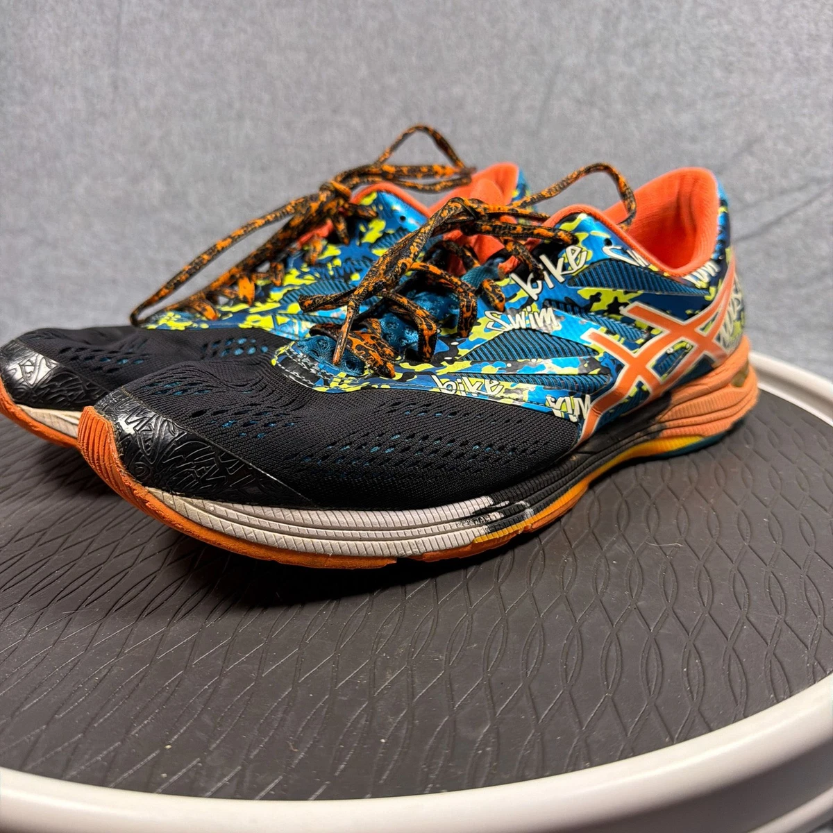 ASICS Men’s Running GEL-NOOSAFAST Flame Black Yellow Red Size 10 Amazon.com | ASICS Noosa FF Mens Running Trainers T722N  main image 2