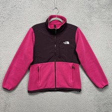 The North Face Denali Jacket Womens Medium Pink Fleece Colorblock Polartec