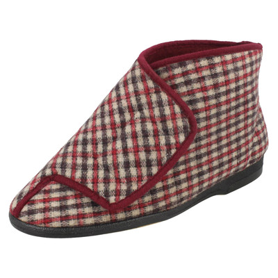 Herren Balmoral Karierte Stiefel Hausschuhe *Gawci*