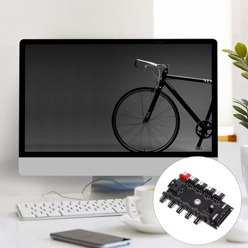 1pc Cooling Fan Hub Splitter Computer Fan Extension Adapter PC Fan Accessory - 第 2/12 張圖片