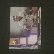 Topps 2022 Tribute Triple Relics Frank Thomas White Sox #TTR-FT /50