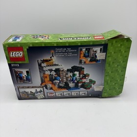 LEGO Minecraft: The Cave (21113) - 100% Complete with Minifigs, Box, & Manual