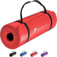 Yoga Mat Thick 2/5 Inch 10Mm , 72"L X 24"W Non-Slip Workout Mat, Large Yoga Mat