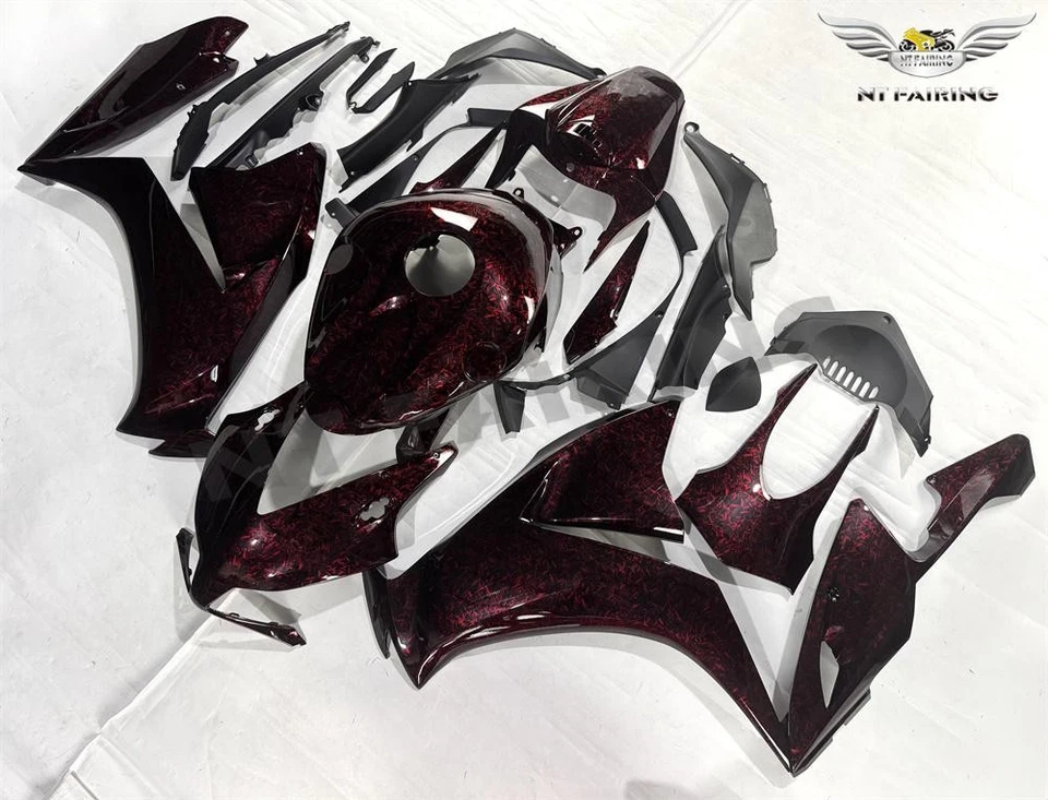 Carenado de fibra de carbono forjado rojo inyección NTU apto para Honda 2012-2016 CBR 1000RR Foto 3 de 4