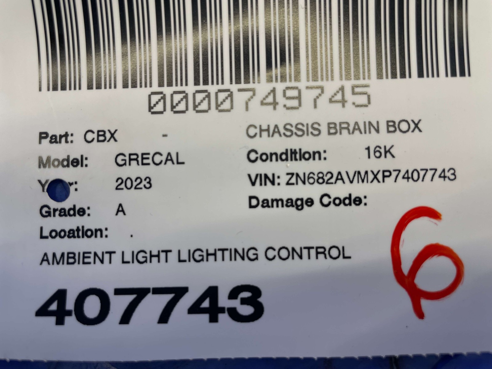 2023-2026 MASERATI GRECALE M182 AMBIENT LIGHTING CONTROL MODULE UNIT 670160356