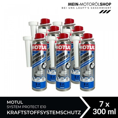 Motul System Protect E10 Kraftstoffsystemschutz Benzin Additiv 7x300 ML