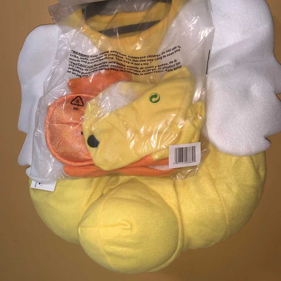 H6 Bebé Niño Pequeño Halloween Pato Chaleco Disfraz con Sombrero y Zapatos Nuevo con Etiquetas ¡Debe Ver! Foto 3 de 4