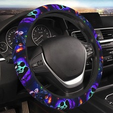 Halloween Jack And Sally Horror Nightmare Christmas Steering Wheel Cover For Wom