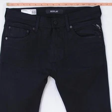 Mens Replay MA931 JONDRILL Stretch Slim Skinny Black Jeans W31 L32