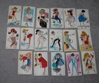 New ListingVintage Barbie Jumbo Trading Cards-Dynamic Toy Inc- 1962-17 Different Cards