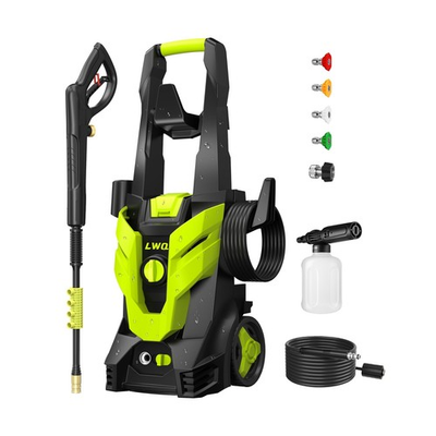#ad LWQ 2.5 GPM Pressure Washer 4 Nozzles Foam Cannon Green $317.91