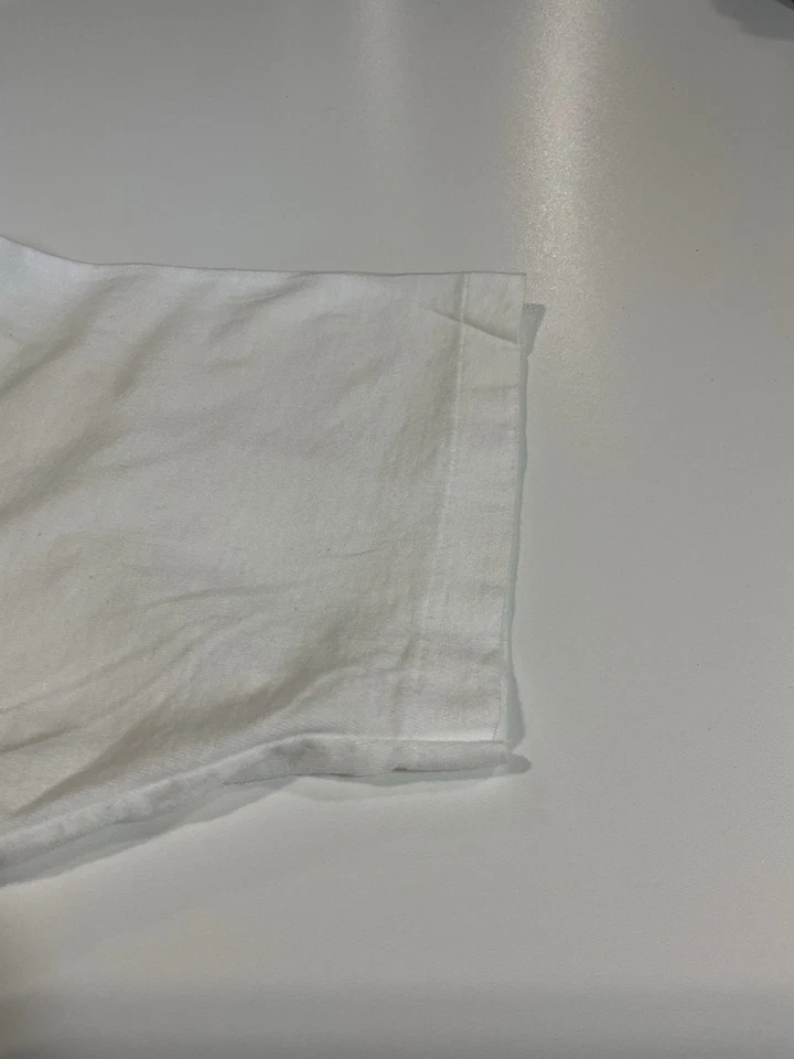 Vintage Old Navy Blank White Pocket T Shirt Single Stitch Sz XL 90s - Image 2 of 4