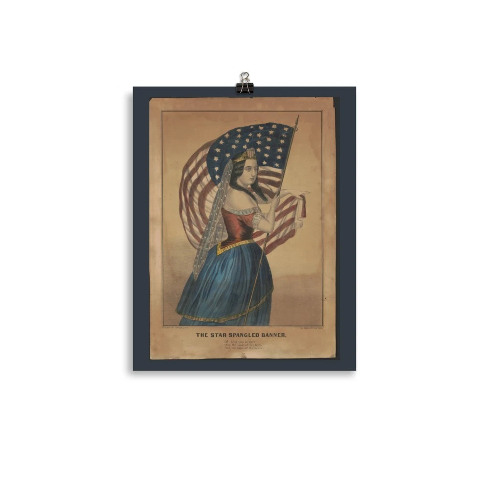 Lienzo Decorativo De Pared Con La Bandera Americana – Estilo Retro 24x36 Pulgadas – Wall26