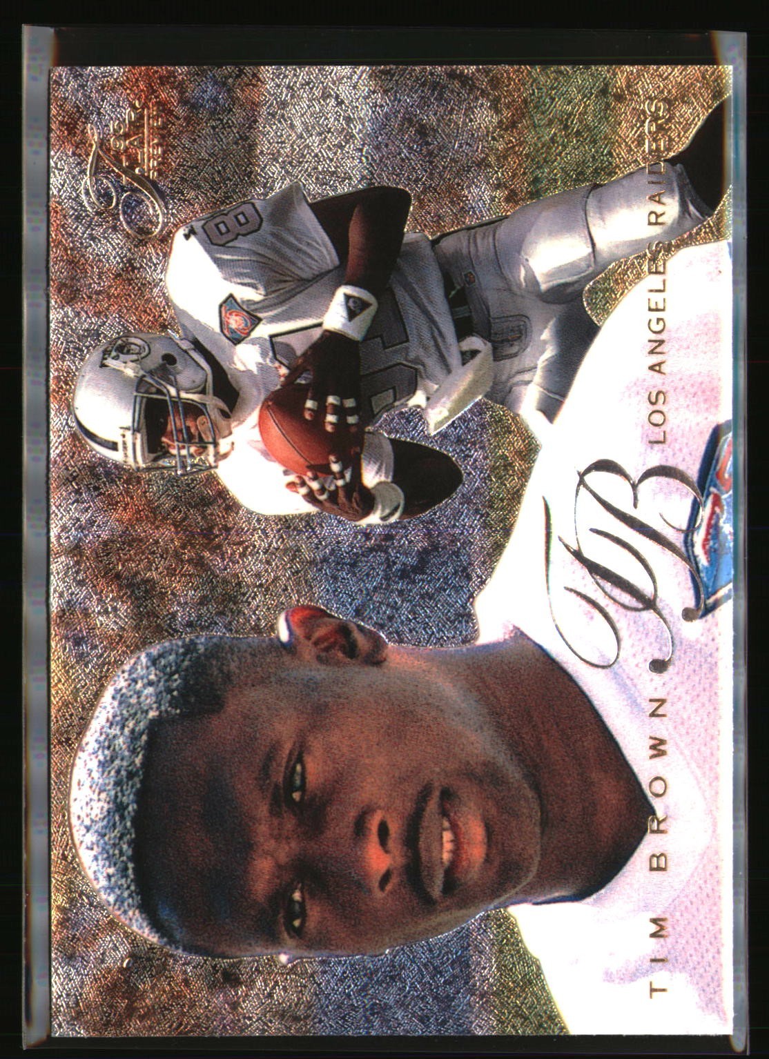 ⁠1995 Flair Preview Tim Brown #16 LA Raiders WR HOF Insert (16 of 30)⁠